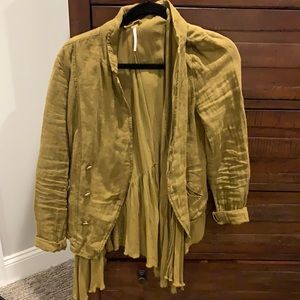Free People Army Green Jacket (Size small)
